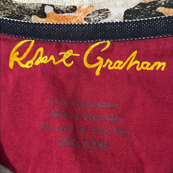 Robert Graham Men's Multicolor Camouflage Tee - Picture 4 of 8